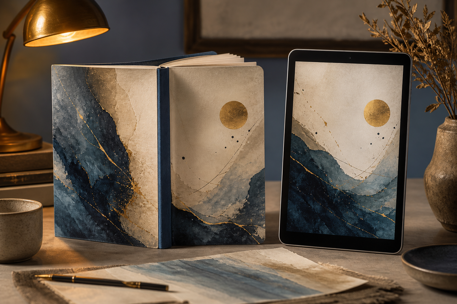 Nano Banana Pro E-Book- & Print-Buchcover-Workflow: titelfertige Cover-Art mit sicherem Negativraum