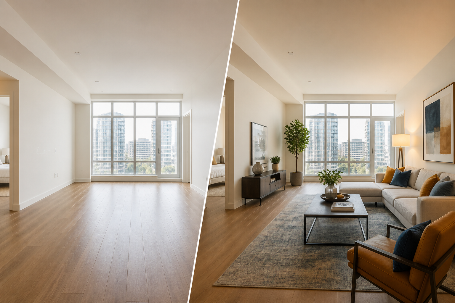 Nano Banana Pro Real-Estate Virtual Staging & Interior Refresh: Empty Rooms to Listing-Ready Show Homes